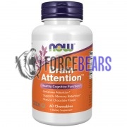 Brain [Brain] (60 жевательных конфет), NOW Foods