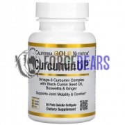 Curcumin [Куркумин] (30 fish gelatin капс), California Gold Nutrition