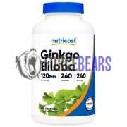 Ginkgo [Гинкго Билоба] (120 мг x 240 капс), Nutricost