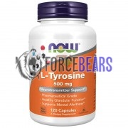 L-Tyrosine [Тирозин] (500 мг x 120 капс), NOW Foods
