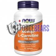 Acetyl L-Carnitine (750 мг x 90 табл), NOW Foods