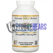 Omega-3 Premium Fish Oil (240 шт по 1000 мг), California Gold Nutrition