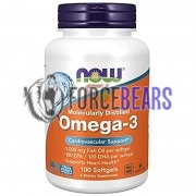 Omega-3 [Molecularly Distilled] (100 шт по 1000 мг), NOW Foods