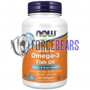 Ultra Omega-3 Fish Oil (90 шт), NOW Foods
