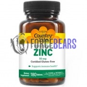 Target-Mins® Zinc (180 шт по 50 мг), Country Life