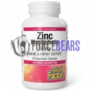 Zinc Bisglycinate 50 мг (60 шт по 50 мг), Natural Factors
