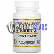 Vitamin D3 (90 шт по 125 мкг: 5000 МЕ), California Gold Nutrition