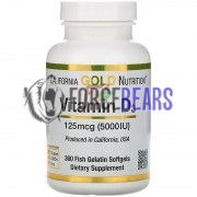 Vitamin D3 (360 шт по 125 мкг: 5000 МЕ), California Gold Nutrition
