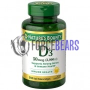 Vitamin D3 [50 mcгр x 2000 IU] (350 шт), Nature's Bounty