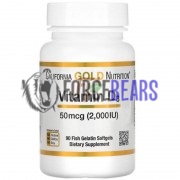 Vitamin D3 (60 шт по 50 мкг: 2000 МЕ), California Gold Nutrition