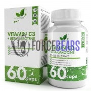 Vitamin D3 + Beta-Carotene (60 шт), NaturalSupp
