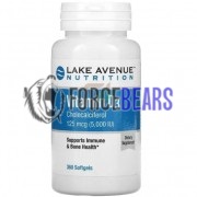 Vitamin D3 (360 шт по 125 мкг: 5000 МЕ), Lake Avenue Nutrition
