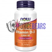 Vitamin D3 [High Potency] (180 шт по 25 мкг: 1000 IU), NOW Foods