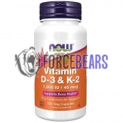 Vitamin D3 & K2 (120 шт), NOW Foods