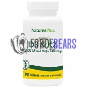 Vitamins D3 & K2 [2500 IU x 120 mcg] (90 шт), Nature's Plus