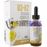 D3+K2 Vitamin Complex [Liquid] (60 мл x 120 порций), Maxler