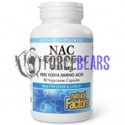 NAC [N-Acetyl-L-Cysteine] (90 шт по 500 мг), Natural Factors
