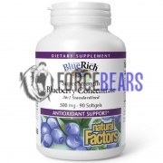 Blueberry Concentrate BlueRich® (90 шт по 500 мг), Natural Factors