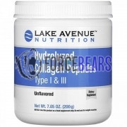 Hydrolyzed Collagen Peptides Type I & III (200 гр: 20 порций), Lake Avenue Nutrition