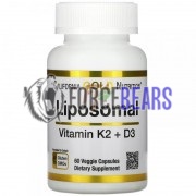 Liposomal Vitamin K2 + D3 (60 шт), California Gold Nutrition