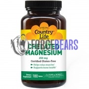 Chelated Magnesium (180 шт), Country Life