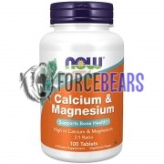 Calcium & Magnesium 2:1 Ratio (100 шт), NOW Foods
